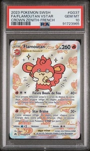 Carte Pokémon Flamoutan VStar GG37/GG70 PSA 10 Zénith Suprême Epee Et Bouclier - Imagen 1 de 2