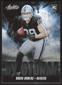 2758H 2024 Panini Absolute #BS-BBS Brock Bowers By Storm - Picture 1 of 2