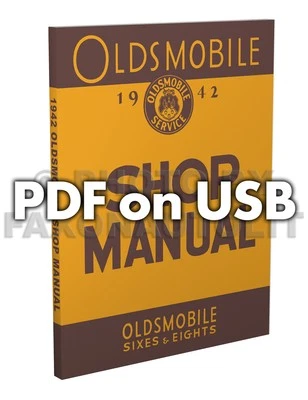 Olds USB Tienda Manual 1942 1946 1947 1948 Oldsmobile Servicio Reparación - Imagen 1 de 4