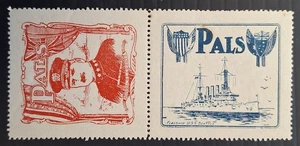 c1920's Australia Admiral Coontz&USS SEATTLE Herald&Weekly Times PAL labels MUH - Picture 1 of 2