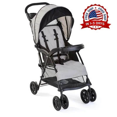 Cochecito ligero tipo paraguas para niños pequeños con asiento reclinable y capo - Image 1 of 4