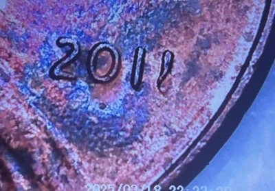 💥 2011 P Lincoln Cent Clipped “1” Obverse Penny ERROR - Image 1 of 4