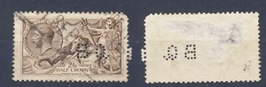 Francobollo Gran Bretagna Perfin BQ #179 usato sottile CV $75 spedizione gratuita dopo 1° lotto - Foto 1 di 1