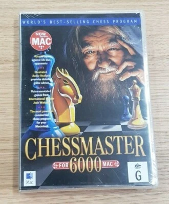 ChessMaster 6000 For Mac Josh Waitzkin Learning Company Mattel 2000 Sealed NEW - Image 1 of 2