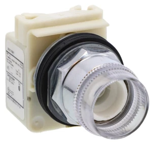 Schneider Electric 9001K1L1 110-120V Illuminated Plastic Guard Push-Button Used - Picture 1 of 1