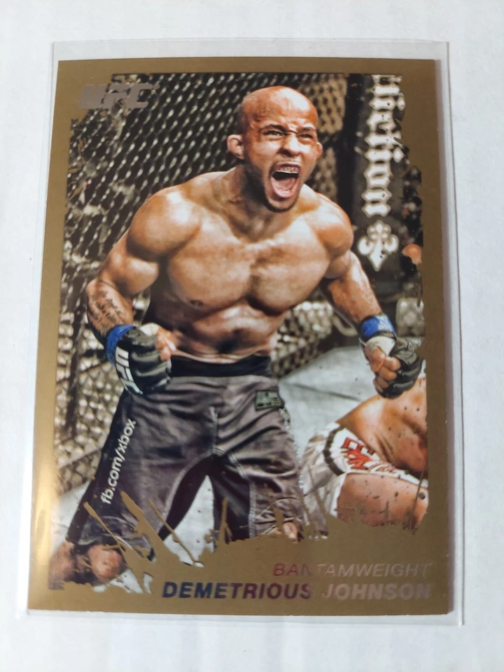Demetrious Johnson #201 RC 2011 Topps UFC Moment of Truth Gold Parallel - Image 1 of 2