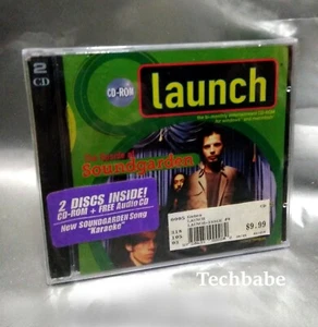 New SOUNDGARDEN LAUNCH MAGAZINE CD-ROM 2 CD SET WINDOWS-MAC The CURE-BECK - Imagen 1 de 2