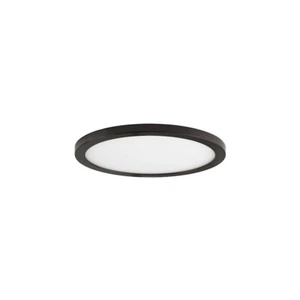 Maxim Lighting Wafer 5" RD LED Surface Mount 3000K, Bronze/White - 58710WTBZ - Picture 1 of 1