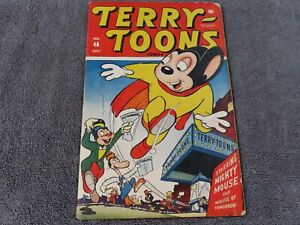 1946 TIMELY Comics TERRY-TOONS #46 - MIGHTY MOUSE - Scarce - Golden Age  - VG