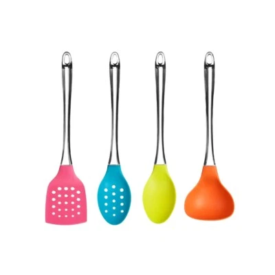 4pc Colourful Kitchen Utensil Set Cooking Utensil Tools Non-Stick Chefs Cookware - image 1 of 2
