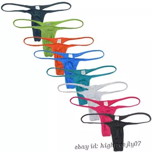 Herren eng anliegende G-String Unterwäsche schmale Tasche Tangas ultra heißer Tanga Dessous - Bild 1 von 33