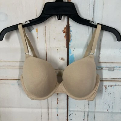 Fruit Of The Loom Womens FT797PK T-Shirt Bra Size 34C Nude Cotton Blend - Image 1 of 4