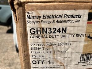 Murray Electrical Products GHN324N Safety Switch, 2P - NEW in Box