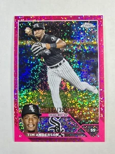 TIM ANDERSON 2023 Topps Chrome #/350 Pink Speckle Refractor White Sox - Picture 1 of 3