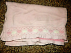 1C Vintage First Impressions Pink Hearts Angora Sweater Crib baby Blanket Lovey