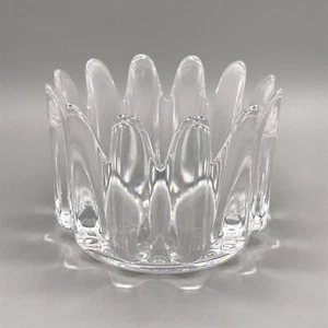 MCM Sweden Orrefors Crystal Princess Crown Bowl Candy Trinket Dish SIGNED - Bild 1 von 7
