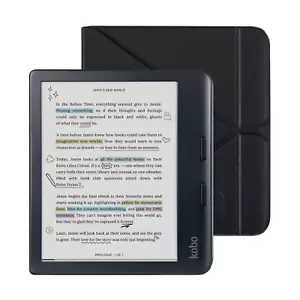 Kobo Libra Colour Black eReader with Case Bundle NEW RETAIL - Picture 1 of 47
