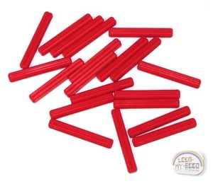 LEGO Technic - 20 x 4L Axle - Red - New - (3705, Robot, Rod, Cross, EV3) - Picture 1 of 3