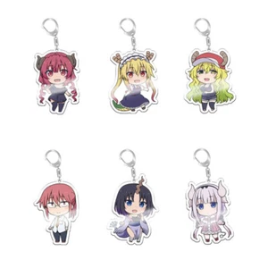 Miss Kobayashi's Dragon Maid Tooru Kanna Arcylic Keychain Key Ring Race Straps - Picture 1 of 13