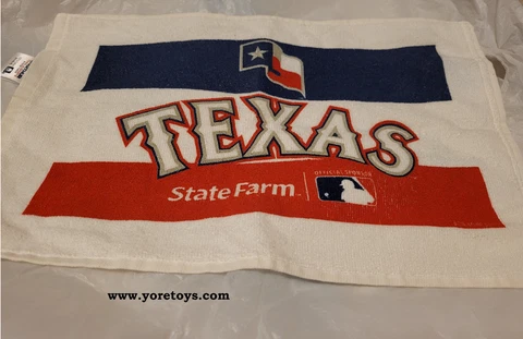 Vintage Texas Rangers State Farm Rally Towel Stadium Giveaway State Flag MLB Cover