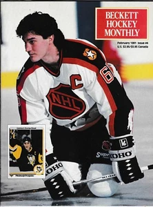 Beckett Hockey Magazine, numero #4 febbraio 1991 Mario Lemieux in copertina - Foto 1 di 1