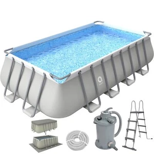 Pool Komplettset 549x305x122cm Framepool Aufstellpool Sandfilter Leiter Pumpe - Bild 1 von 9