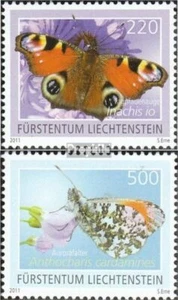 Liechtenstein 1592-1593 usado 2011 Mariposas - Imagen 1 de 1