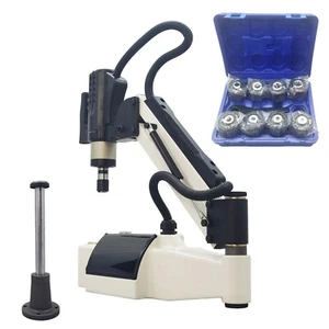 220V Vertical Touch-Screen Electric Tapping Machine Flexible Arm M3-M16 Collets - Picture 1 of 23