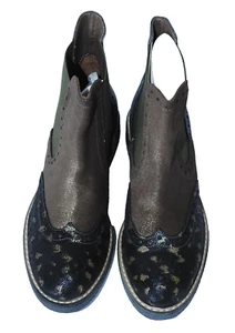 Lavorazione Artigiana Leather Ankle Chelsea Boots Black Size 38 8 Made Italy NEW - Picture 1 of 11