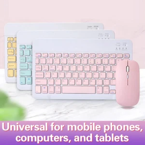 Universal Wireless Bluetooth Keyboard With Leather Case Cover For IPad10 Inch*Q - Afbeelding 1 van 22