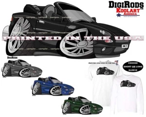 Aston Martin DB7 DB 7 Cabrio Modell DigiRods / Koolart Cartoon Auto T-Shirt - Bild 1 von 7