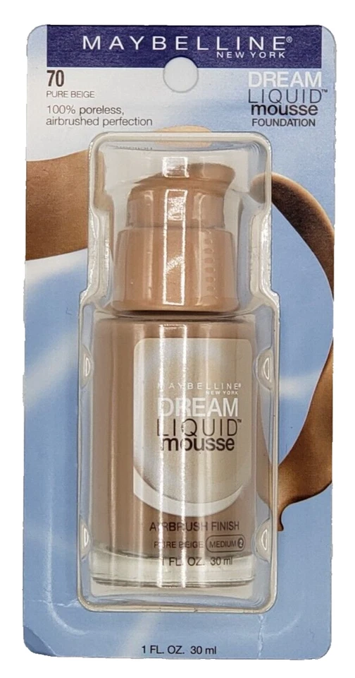 NEW MAYBELLINE DREAM LIQUID MOUSSE Foundation- Pure Beige 70 Medium 2 - Image 1 of 1