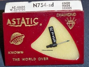 PHONOGRAPH NEEDLE Astatic N754-sd for VARCO Vaco LPS Varco 862-DS73 TN2H TN20 - Picture 1 of 2