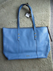 FOSSIL PURSE Handbag BRAND NEW w/Tag light blue large tote zipper closure NEW
