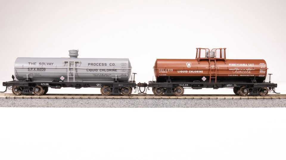 Broadway Limited 7665 HO Penn Salt Solvay Process 6000 Gallon Tank 2-Pack C - Image 1 of 4