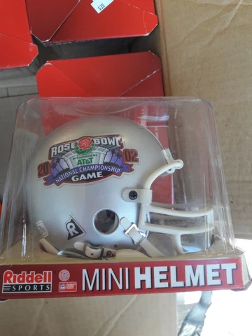 2002  Rose Bowl Game National Championship Mini Helmet Miami vs Nebraska Cover