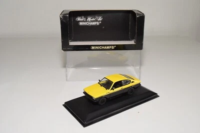 A37 1:43 MINICHAMPS OPEL KADETT C GT/E 1973 - 77 GIALLO NERO COME NUOVO - Immagine 1 di 4