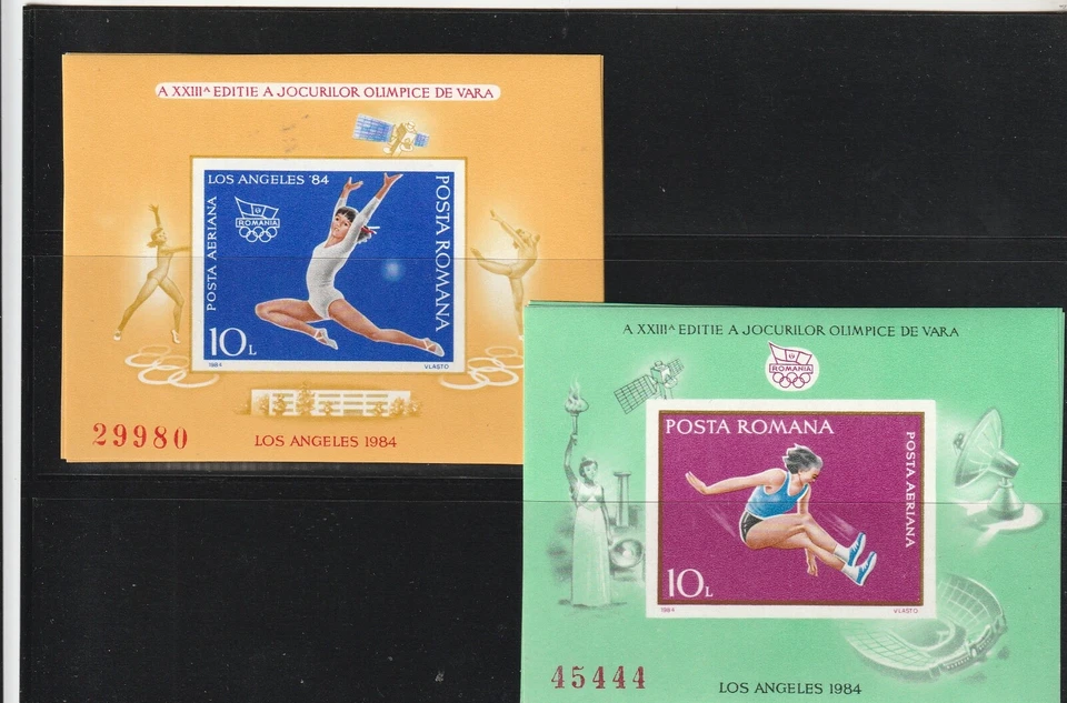 ROMANIA 1984 STAMPS LOS ANGELES OLYMPICS GYMNASTICS SPORT MNH POST - Image 1 of 1