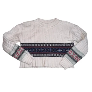 Maglione Montaggio Gratuito Donna Grande 10/12 Ritagliato Natale Inverno Vacanze Maglione - Foto 1 di 9