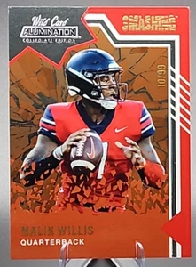 Malik Willis /99 2021 Wild Card Alumination PRC Rookie Smashing Orange Packers - Bild 1 von 2
