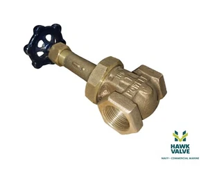 1" BRONZE  150# THREADED RISING-STEM POWELL GATE VALVE  (FIG.2714) - Picture 1 of 7