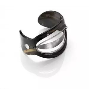Invicta Fiorentina Melissa IJ0161 Blk & Gold Tortoise-style Resin Cuff Bracelet - Picture 1 of 1