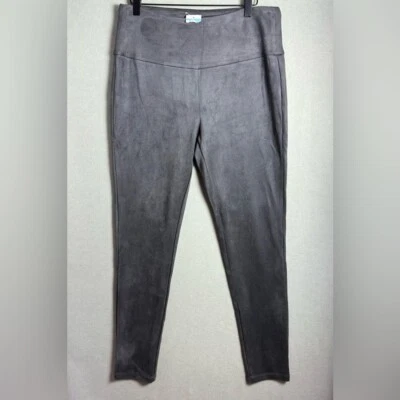 J. Mclaughlin  Lori Legging Faux Suede Ultra Soft Gray Women's Size L New - Image 1 of 4
