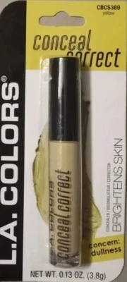L.A. Colors Yellow Conceal Correct CBCS389 5 ct. brightens skin - Image 1 of 2