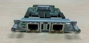 Cisco VWIC-2MFT-T1 Dual Port T1/FT1 RJ-48 Voice/WAN Interface Card - Picture 1 of 3