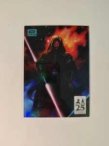 2024 Topps Chrome Star Wars Galaxy Double Bladed #AM-14 Aqua Refractor /199 - Bild 1 von 2