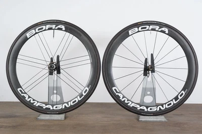 Campagnolo Bora G3 Carbon Tubular Rim Brake Wheelset Shimano/SRAM 11 Speed - Image 1 of 4