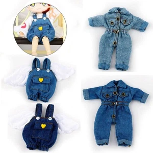 Doll Gift Toys Denim Pants Doll Clothes Doll Overalls Obitsu11 Doll Accessories - Picture 1 of 14