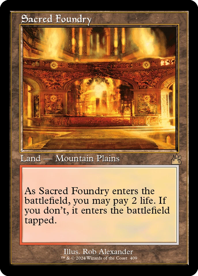MTG Sacred Foundry Retro Frame RVR - Image 1 of 1