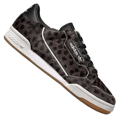 adidas Originals Continental 80 Ponyfell Leder Herren Sneaker Leopard G27703